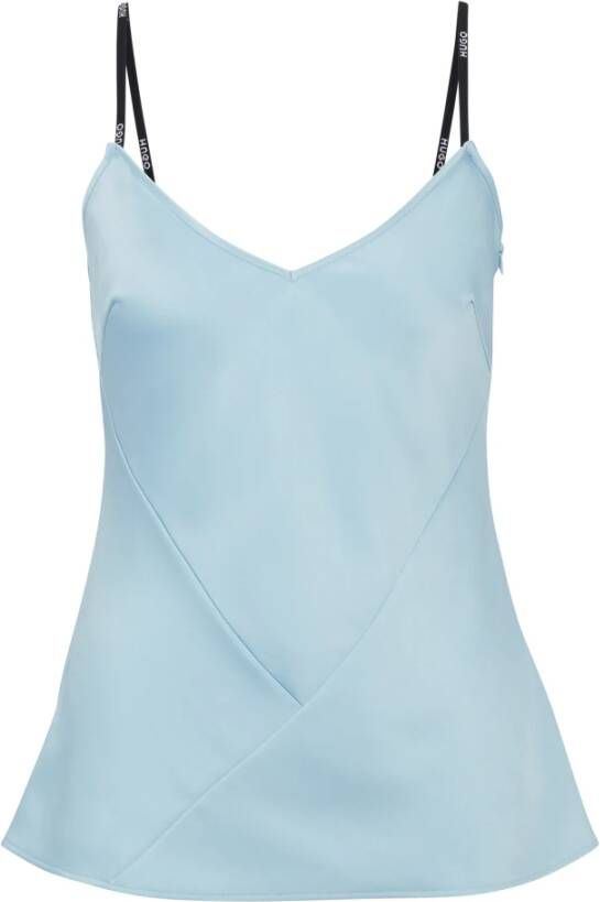 Hugo Boss Stijlvol T-shirt voor mannen Blue Dames