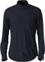Boss Lamberto -shirt met goeroe -kraag Blauw Heren - Thumbnail 1