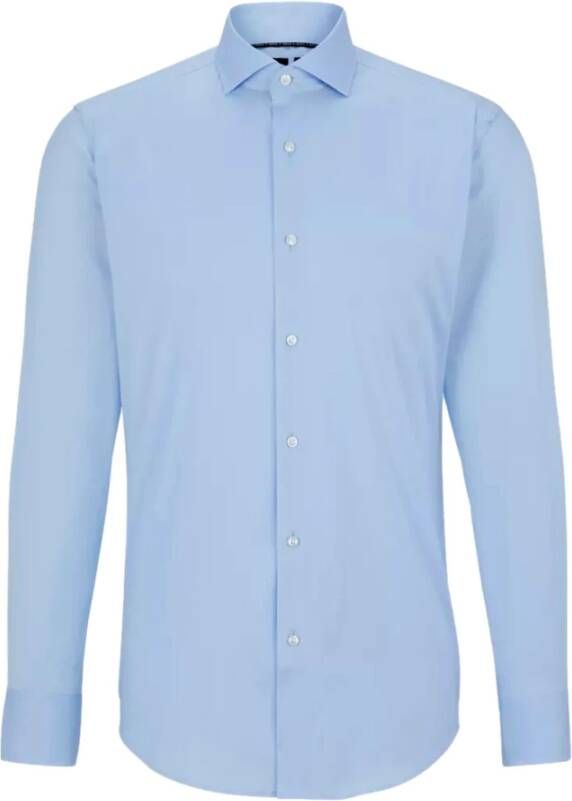 Hugo Boss Normaal Overhemd Blauw Heren