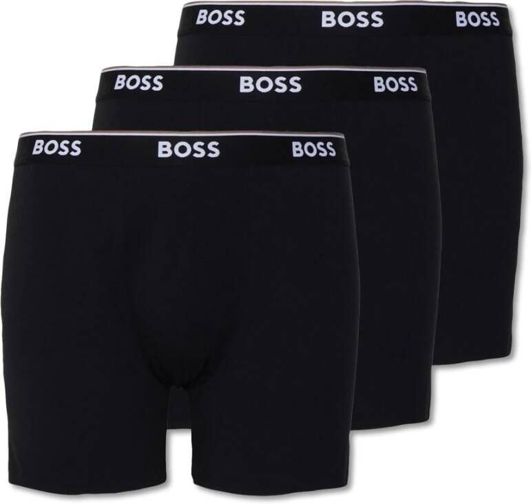 BOSS Lange boxershort BRIEF 3 PACK met in kleur bijpassende weefband (3 stuks) - Foto 15