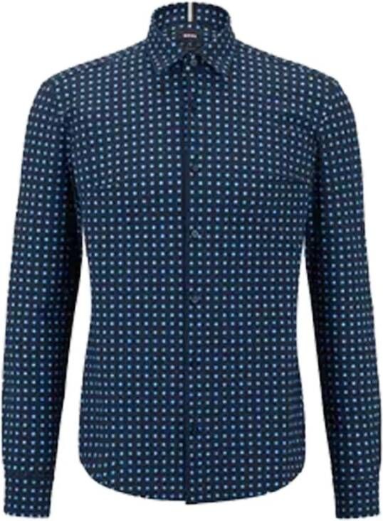 Hugo Boss Overhemd Blauw Heren