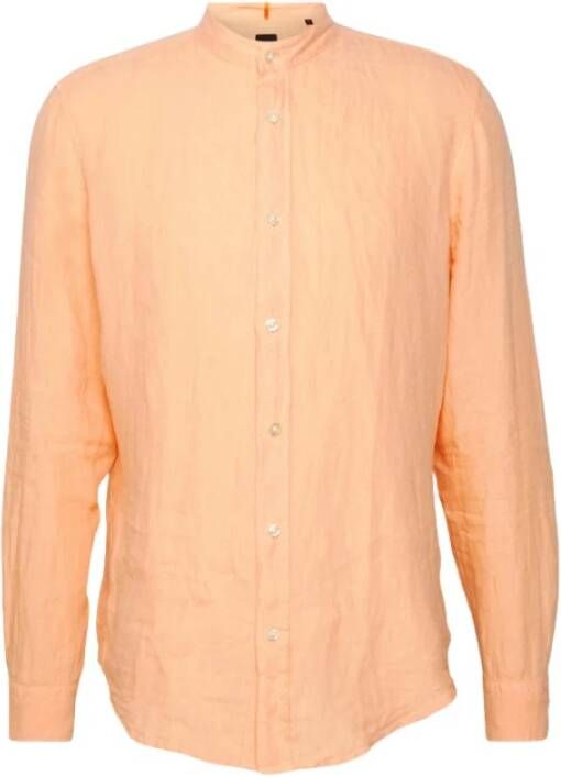 Hugo Boss Overhemd Oranje Heren
