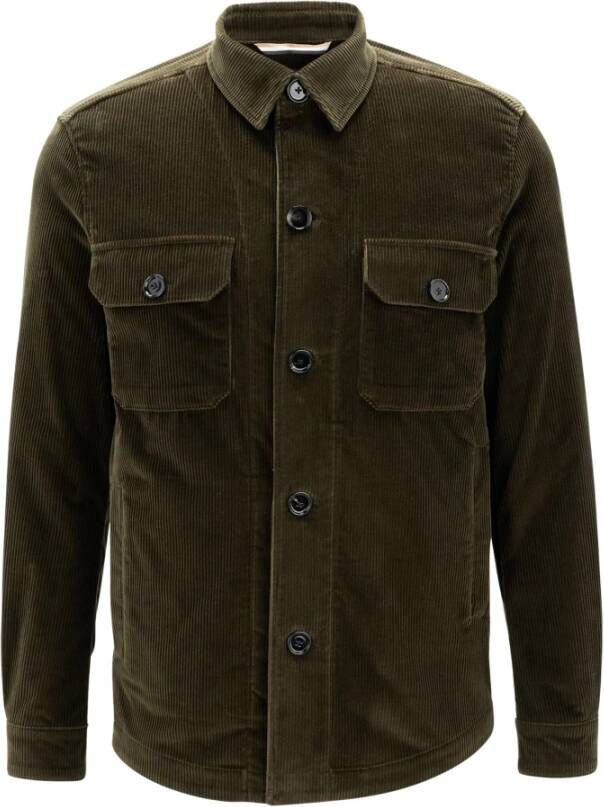 Hugo Boss -overshirt Groen Heren