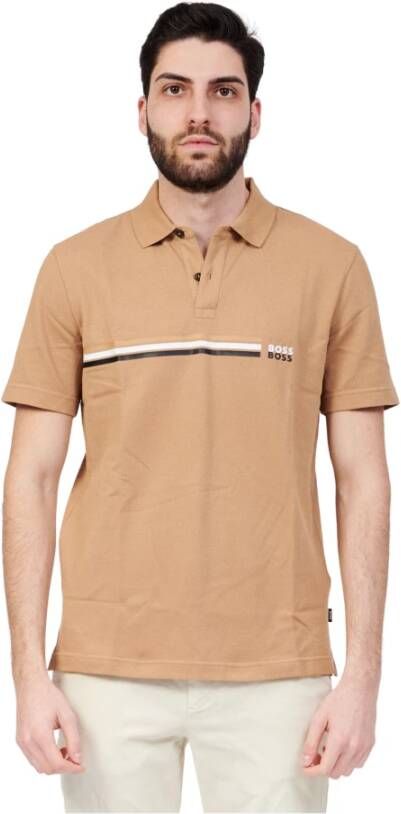 Hugo Boss Polo Shirt Beige Heren