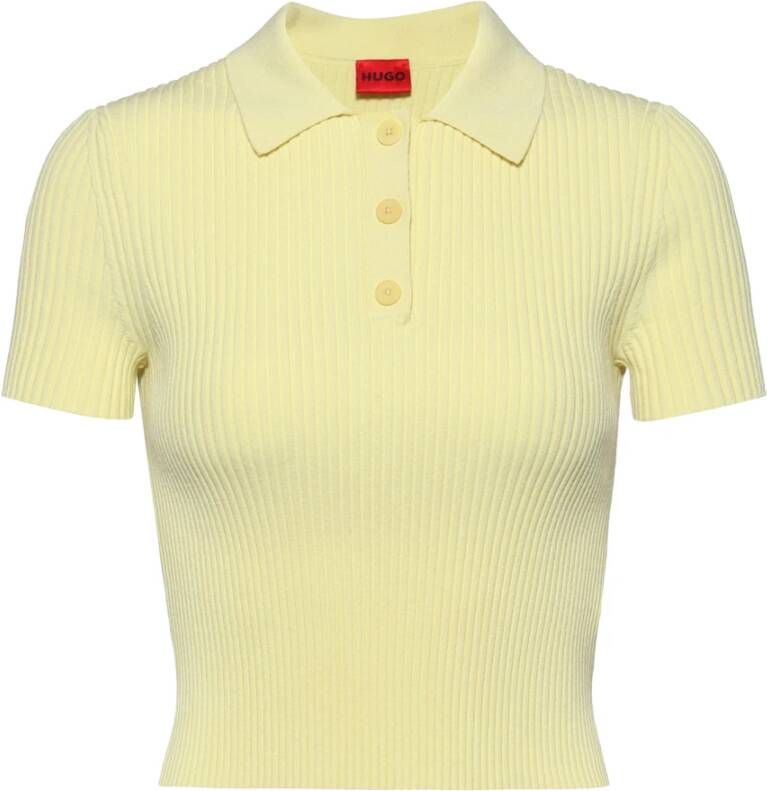 Hugo Boss Polo Shirt Yellow Dames