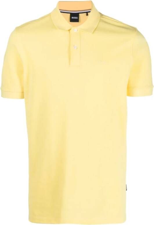 Hugo Boss Polo Shirt Yellow Heren
