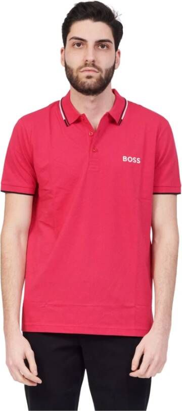 Hugo Boss Polo Shirt Roze Heren
