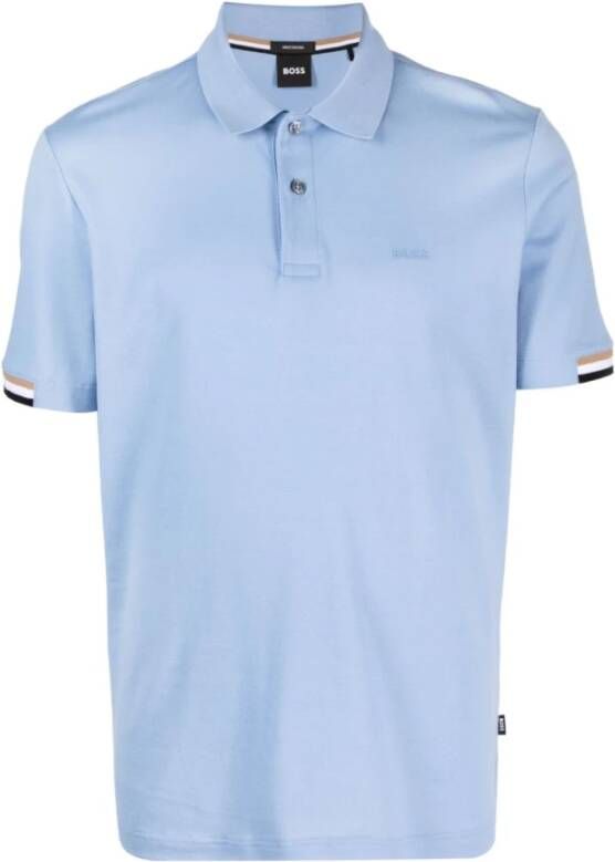 Hugo Boss Polo Shirts Blauw Heren