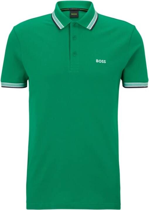 Hugo Boss Polo Shirts Groen Heren