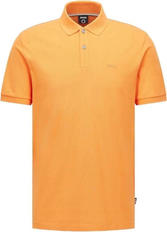Boss Orange pallas organic cotton polo shirt pique Oranje Heren