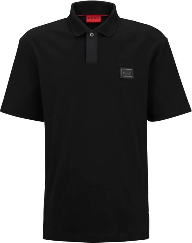Hugo Boss Tijdloos Poloshirt met Logo Applicatie Black Heren