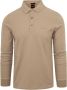 BOSS Heren Polo's & T-shirts Passerby Beige - Thumbnail 2