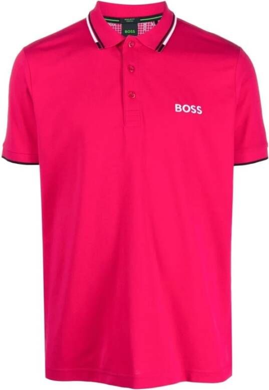 Hugo Boss Poloshirt Roze Heren