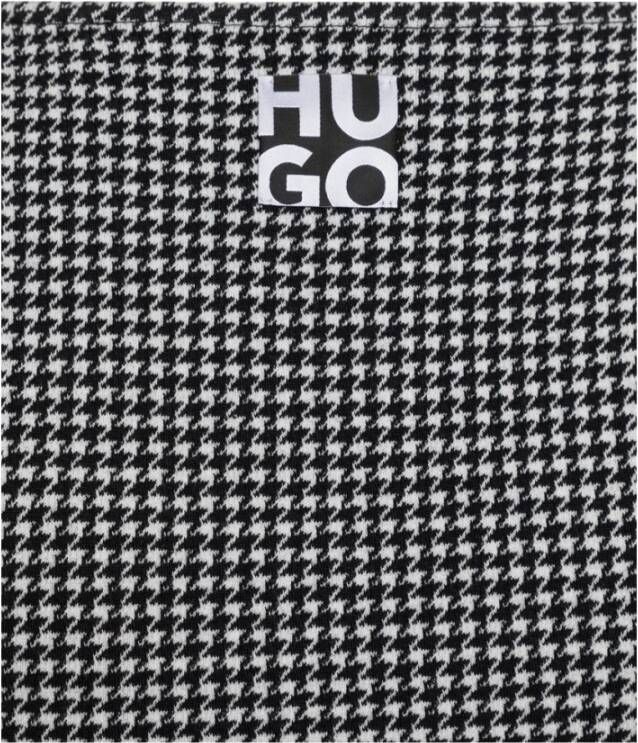 HUGO Midi-jurk met pied-de-poule-motief model 'NESSILA'