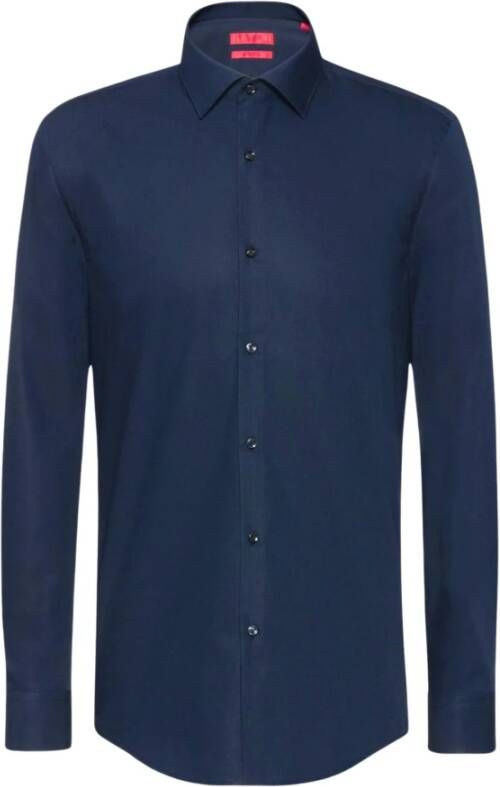 Hugo Boss Shirts Blauw Heren