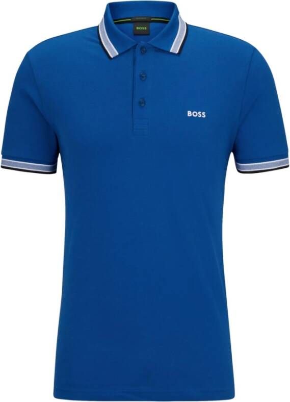 Hugo Boss Shirts Blauw Heren