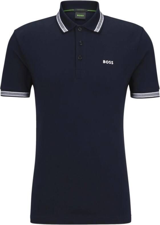 Hugo Boss Shirts Blauw Heren