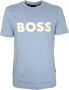 Boss T-shirt met applicatie met labelstitching model 'Tiburt' - Thumbnail 2