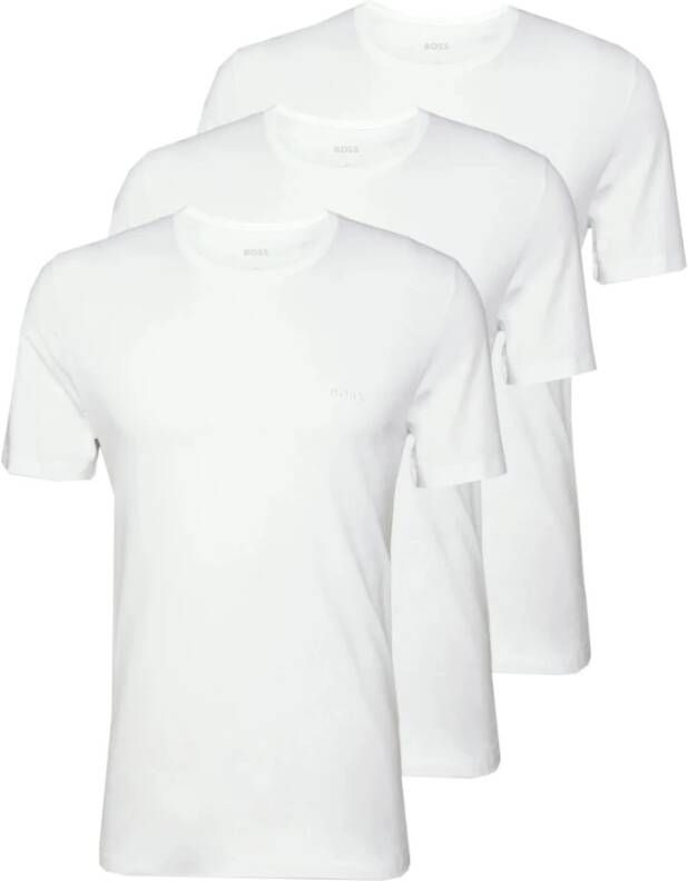 Hugo Boss Shirts met korte mouwen Wit Heren
