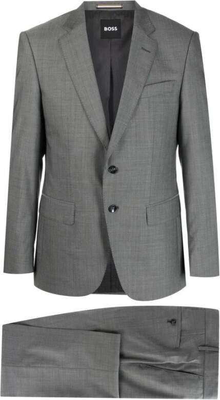 Hugo Boss Single Breasted Suits Grijs Heren