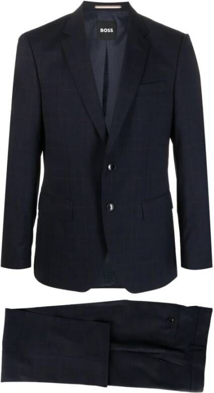 Hugo Boss Single Breasted Suits Zwart Heren