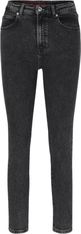 Hugo Boss High-Waist Slim-Fit Jeans 5-Pocket Stijl Gray Dames