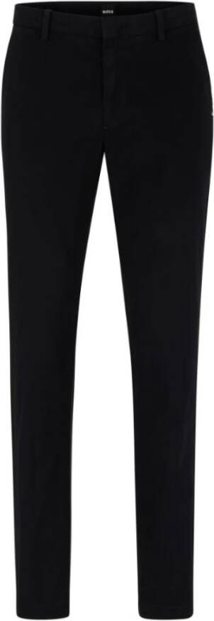 Hugo Boss Slim Fit Katoenen Chino Broek Black Heren - Foto 5