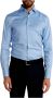 Hugo Boss Slim Fit Katoenen Twill Overhemd met Contrastdetails Blauw Heren - Thumbnail 1