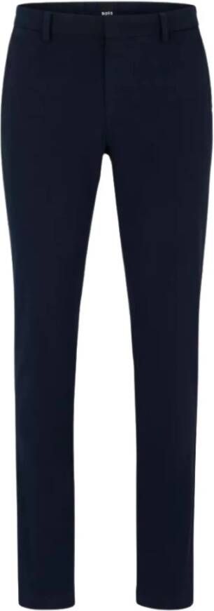 Hugo Boss Slim-fit Trousers Blauw Heren