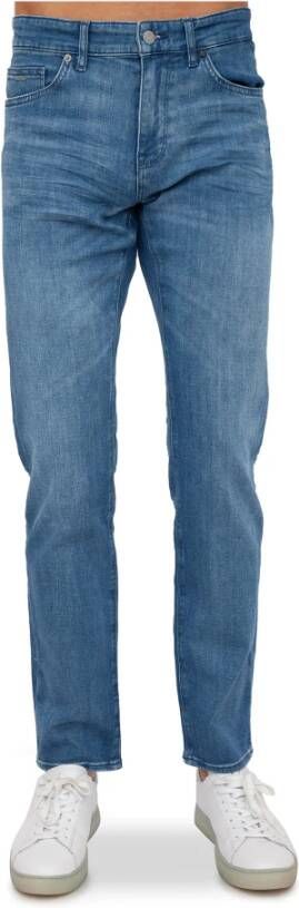 Hugo Boss Straight Jeans Blauw Heren