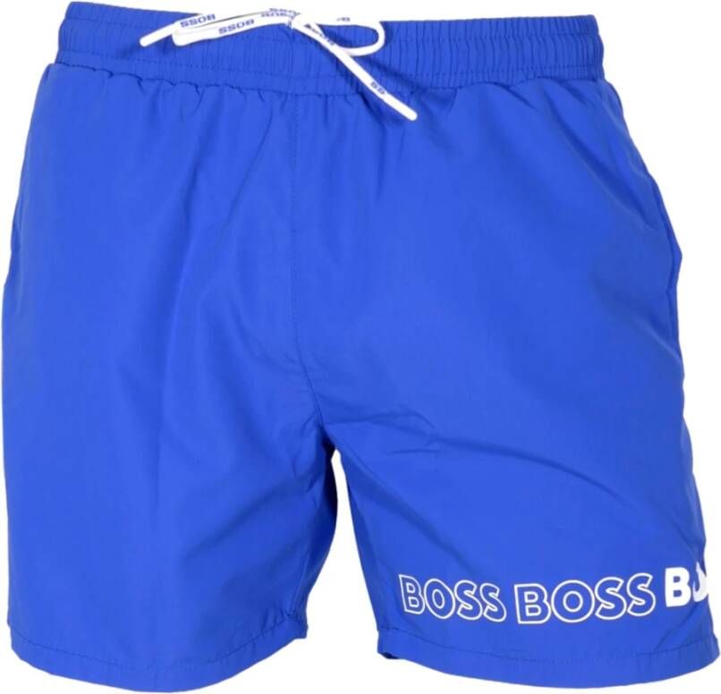 Hugo Boss Strandkleding Blauw Heren