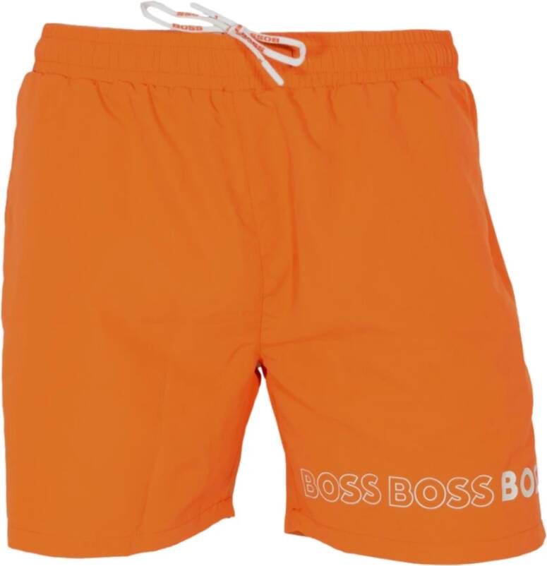 Hugo Boss Strandkleding Oranje Heren