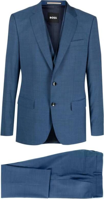 Hugo Boss Suits Blauw Heren