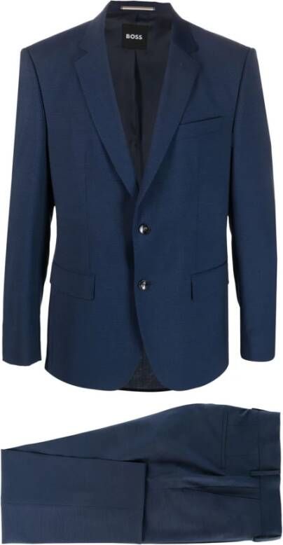 Hugo Boss Suits Blauw Heren