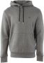 Hugo Boss sweater hoodie grijs effen katoen met buidel - Thumbnail 1