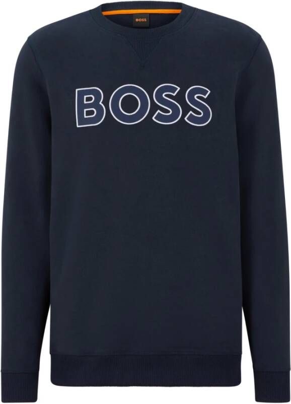 Hugo Boss Sweatshirt Blauw Heren