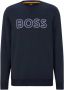 Hugo Boss Donkerblauwe Ronde Hals Sweater Blue Heren - Thumbnail 1