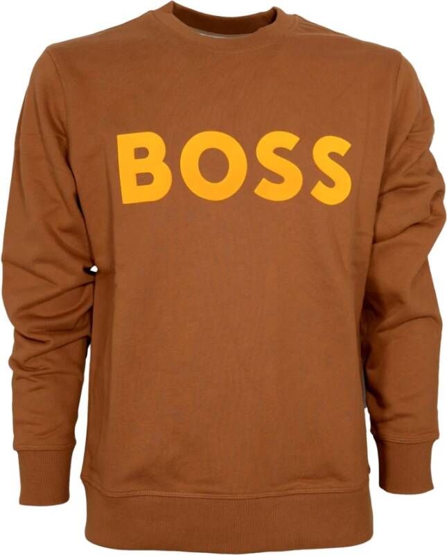 Hugo Boss Sweatshirt Bruin Heren