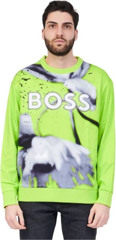 Hugo Boss Sweatshirt Groen Heren