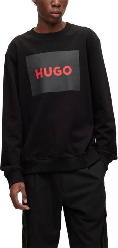 Hugo Boss Zwarte Durago Sweatshirt voor Heren Model 50467944 007 Zwart Heren