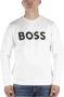 BOSS Green Sweatshirt met labelstitching model 'Salbo' - Thumbnail 2