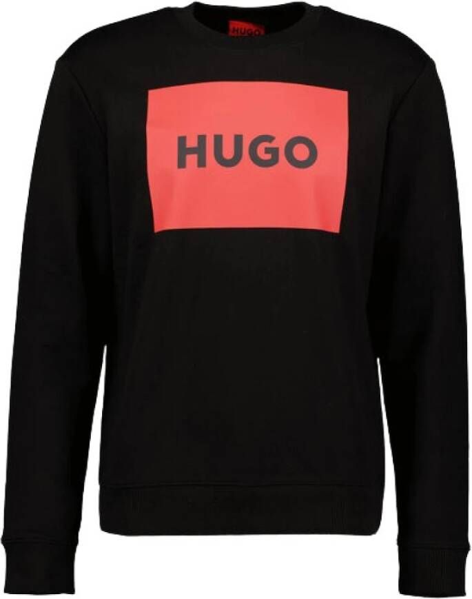 HUGO Sweatshirt met labelprint model 'Duragol'