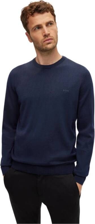 Hugo Boss Sweatshirts Blauw Heren
