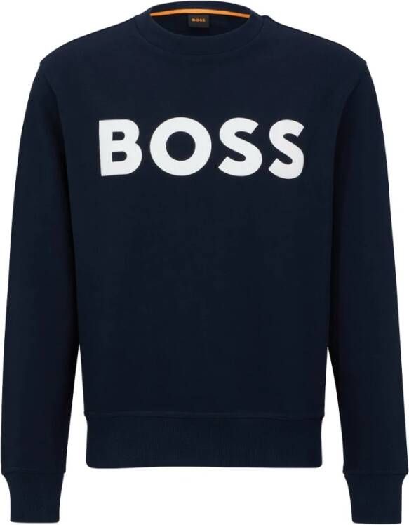 Hugo Boss Sweatshirts Blauw Heren