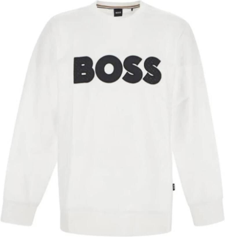 Hugo Boss Sweatshirts White Heren