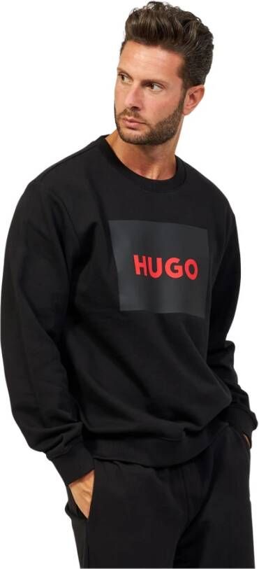 Hugo Boss Zwarte Durago Sweatshirt voor Heren Model 50467944 007 Zwart Heren