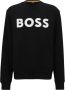 Hugo Boss Heren Zwart Print Sweatshirt Black Heren - Thumbnail 1