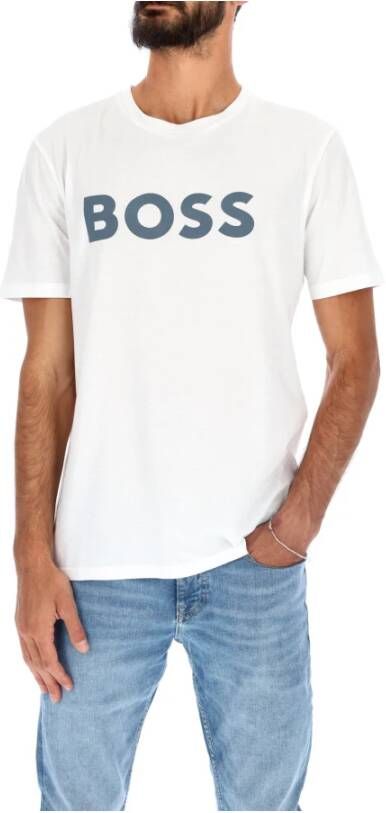 Boss Jersey Thinking 1 Heren T-shirt White Heren