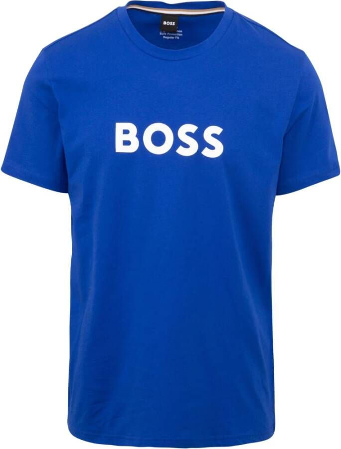 Hugo Boss T-shirt Kobaltblauw Blauw Heren