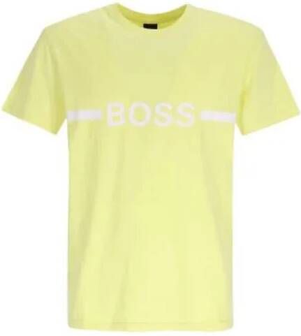 Hugo Boss T-shirt Geel Heren